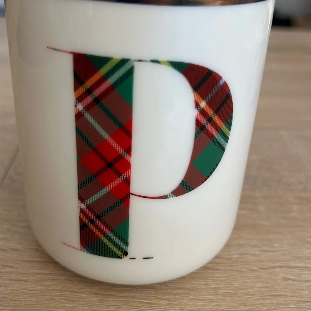 Pottery Barn Stewart Plaid Alphabet Letter 